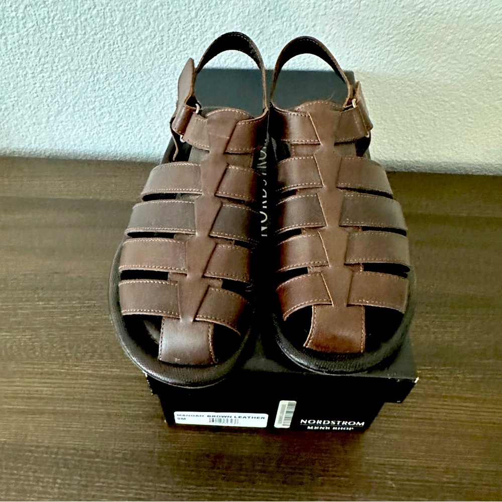 Men's Leather fisherman sandals
